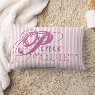 Gestreept Peace & Quiet Worpillow (Roze) Kussen