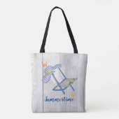 Gestreept Pet en Tas Summertime (Achterkant)