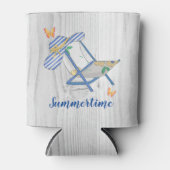 Gestreept Pet en zomerse Koelbox Blikjeskoeler (Voorkant)