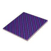 Gestreept Purperblauwtje Tegeltje (Zijkant)