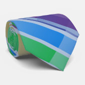 Gestreept Regenboog Kleurrijk Stropdas (Opgerold)