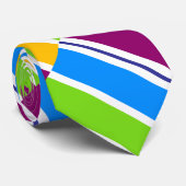 Gestreept Regenboog Kleurrijk Stropdas (Opgerold)