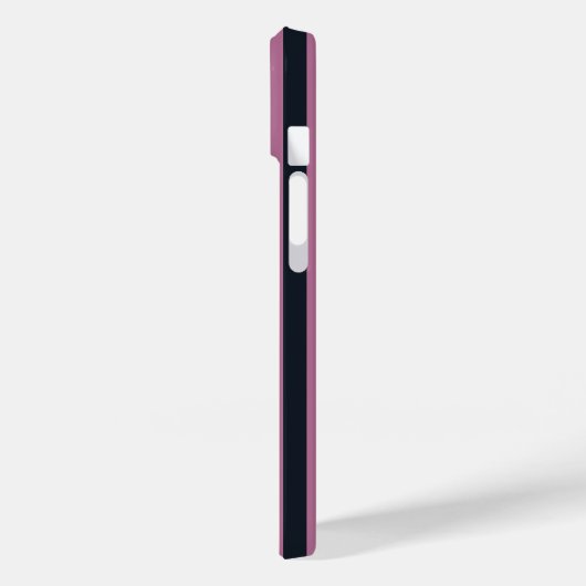 gestreept roze | aangepaste naam marine Case-Mate iPhone case (Achterkant / Links)