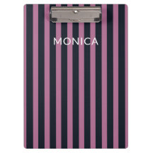 gestreept roze | aangepaste naam marine