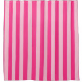 Gestreept roze douchegordijn (Voorkant)