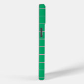 Gestreept roze en groen iPhone hoesje (Achterkant / Rechts)