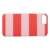 Gestreept roze & rood Hoesje (Achterkant (Horizontaal))
