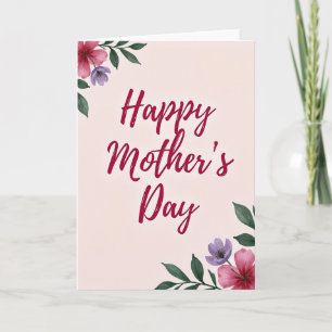 Gestreept Roze Wenskaart Kaart