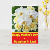 Gestreept Rozen Affection Card Kaart (Gele Bloem)