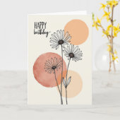 Gestreept schetskaart met bloei kaart (Gele Bloem)