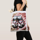 Gestreept Slippers Strandhanddoek  Tote Bag (Dichtbij)