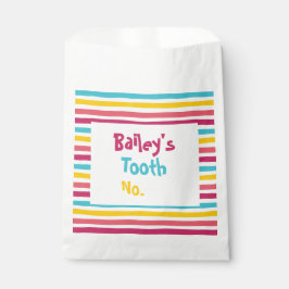 Gestreept Snoep nummer het zelf leuke tandenzak Bedankzakje