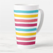 Gestreept Snoep! Schattige plezier kleurrijk Latte Mok (Rechterhoek)