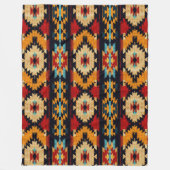 Gestreept stamkunstpatroon fleece deken (Voorkant)