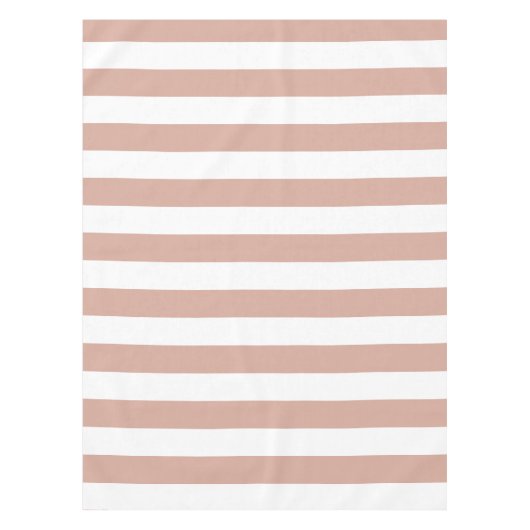 Gestreept stoffig roze tafelkleed (Voorkant)