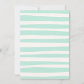 Gestreept strand Wavy Lijst Afstuderen Kaart (Achterkant)