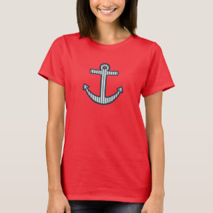 Gestreept T-shirt met anker