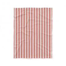 Gestreept Terracotta Roze Wit