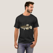 Gestreept Topminnow (F. lineolatus) T-shirt (Voorkant volledig)