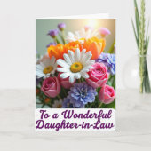 Gestreept Tulp Affection Card Kaart (Voorkant)