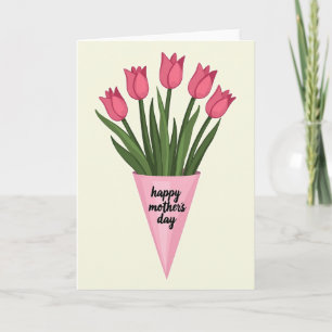 Gestreept Tulpen Moeders Kaart