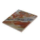 Gestreept versteend hout tegeltje (Zijkant)