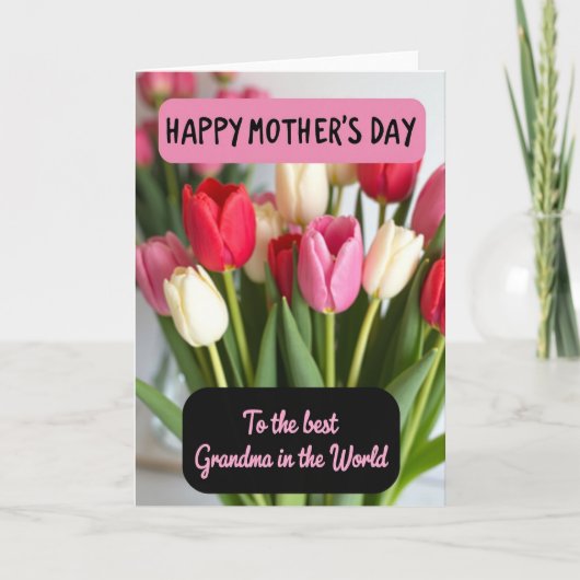 Gestreept Vieringsbloem Kaart (Voorkant)