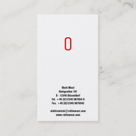 Gestreept Visitekaartje