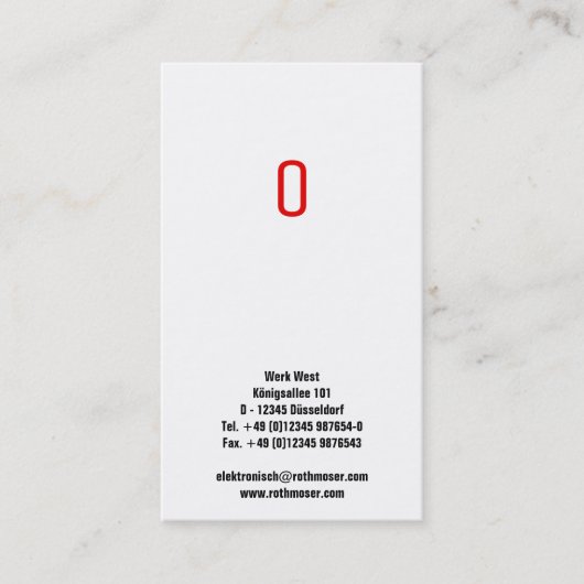 Gestreept Visitekaartje (Voorkant)