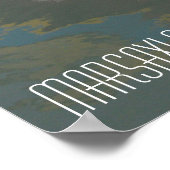 Gestreept vissersboot Marsaxlokk haven Malta Poster (Hoek)