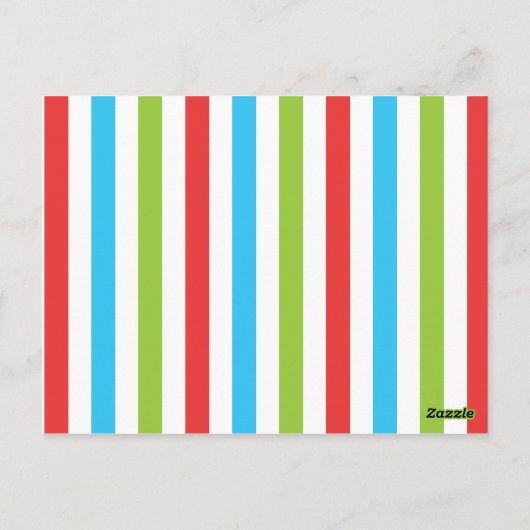 Gestreept vliegtuig gepersonaliseerde Kaarten van (Achterkant)