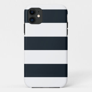 Gestreept (wit & zwart) iPhone 11 hoesje