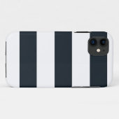 Gestreept (wit & zwart) Case-Mate iPhone case (Achterkant (horizontaal))