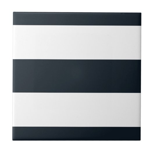 Gestreept (wit & zwart) tegeltje (Voorkant)