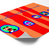 gestreept, www.elliecastellanos.com - Gepersonalis Poster (Hoek)