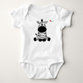 Gestreept zebra baby body romper