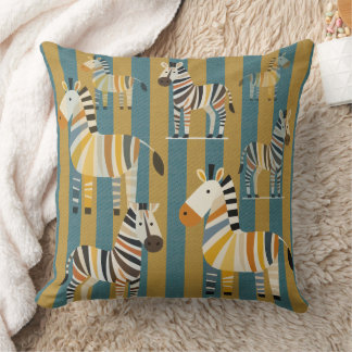 Gestreept zebra kinderdek kussen