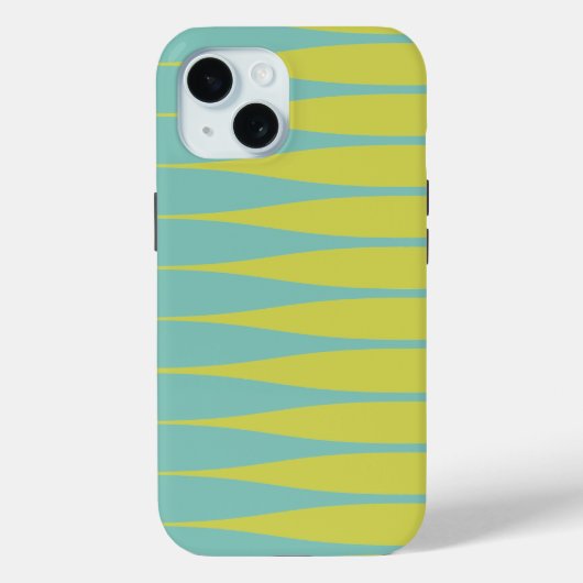 Gestreept zeeschuim groen en chartreuse iPhone hoe Case-Mate iPhone Case (Achterkant)