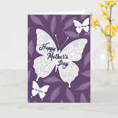Gestreept Zuster Vlinder Dag Kaart (Gele Bloem)