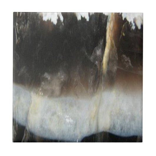 Gestreept Zwart Agaat, de Koele Unieke Steen van Tegeltje (Voorkant)