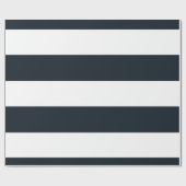 Gestreept (zwart & wit)  cadeaupapier (Vlak)