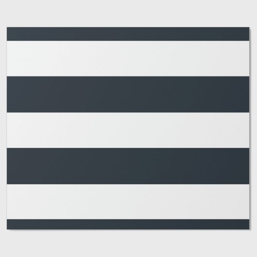 Gestreept (zwart & wit)  cadeaupapier (Vlak)