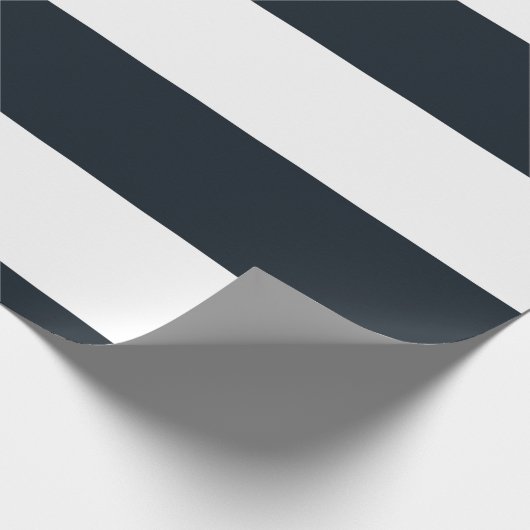 Gestreept (zwart & wit)  cadeaupapier (Hoek)
