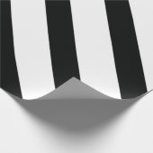 Gestreept (zwart & wit | diagonaal) elke maat cadeaupapier (Hoek)
