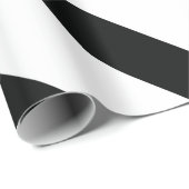 Gestreept (zwart & wit | diagonaal) elke maat cadeaupapier (Rol Hoek)
