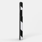 Gestreept (zwart & wit | diagonaal) elke maat Case-Mate iPhone case (Achterkant/rechts)