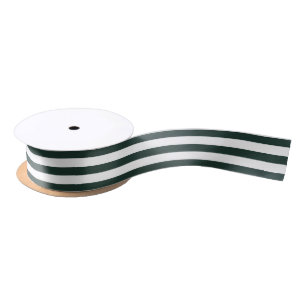Gestreept Zwart Wit Lint 6 Yards van Spoel 1.5"