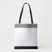 Gestreept zwart wit Tas (Voorkant)