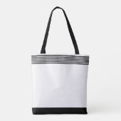 Gestreept zwart wit Tas (Achterkant)
