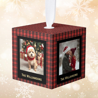 Gestreepte 4 Foto Kerst Rustieke Landelijke Chic Decoratie